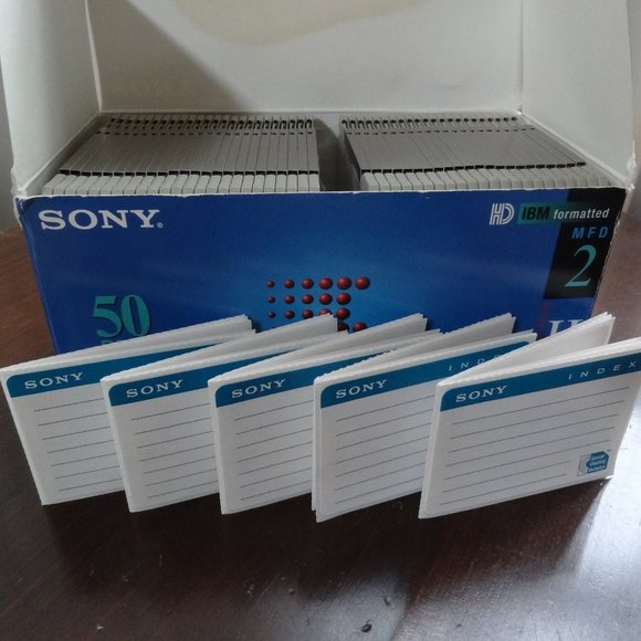 46 ~ SONY Floppy Discs & Labels ~ BRAND NEW